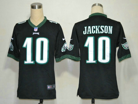 Philadelphia Eagles 10 DeSean Jackson Black Nike Game NFL jerseys